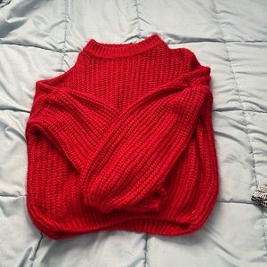 Red Knit Sweater